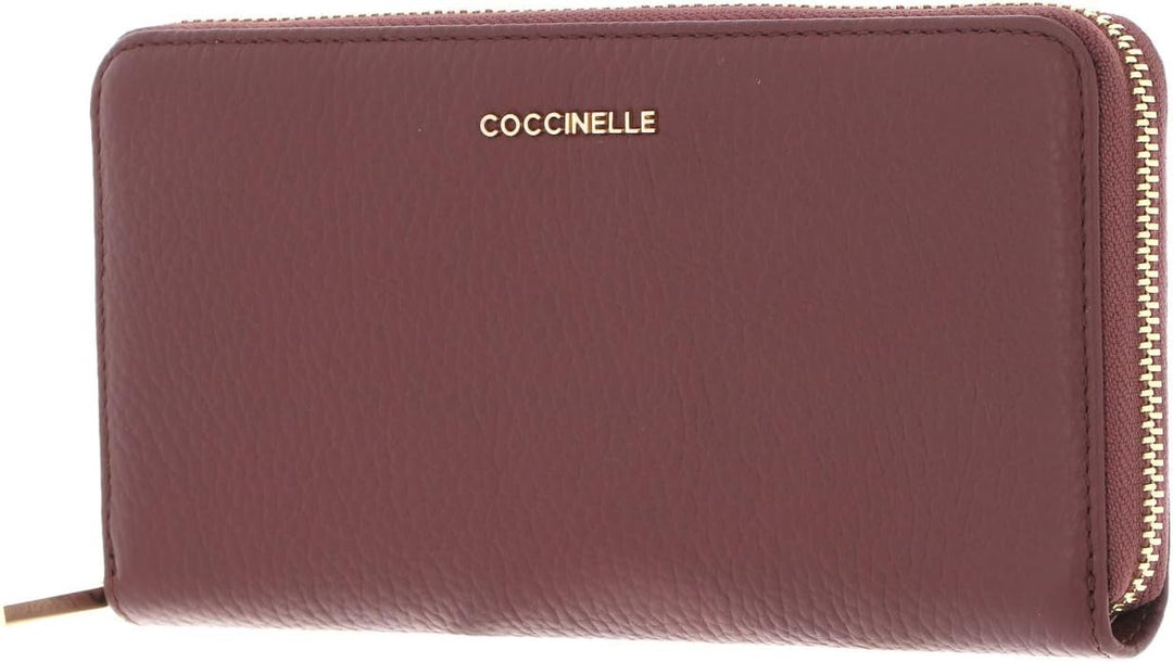 Coccinelle Metallic Soft Zip Around Wallet Carruba