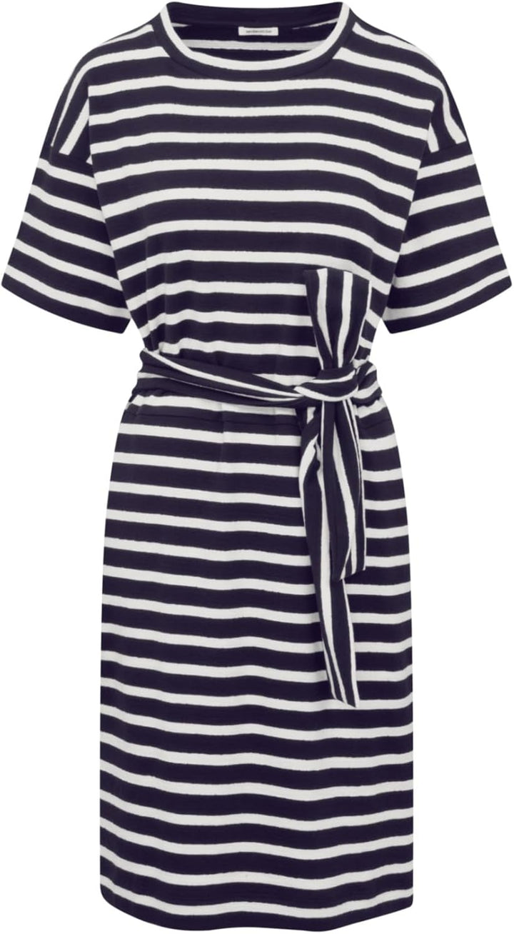 Seidensticker Damen Regular Fit Blusenkleid Kurzarm Kleid 34 Dunkelblau, 34 Dunkelblau