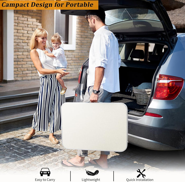 LEADZM Campingtisch,Klapptisch,70x50x60cm,Gartentisch,Multifunktionaler Tisch, Leicht zu reinigen, M