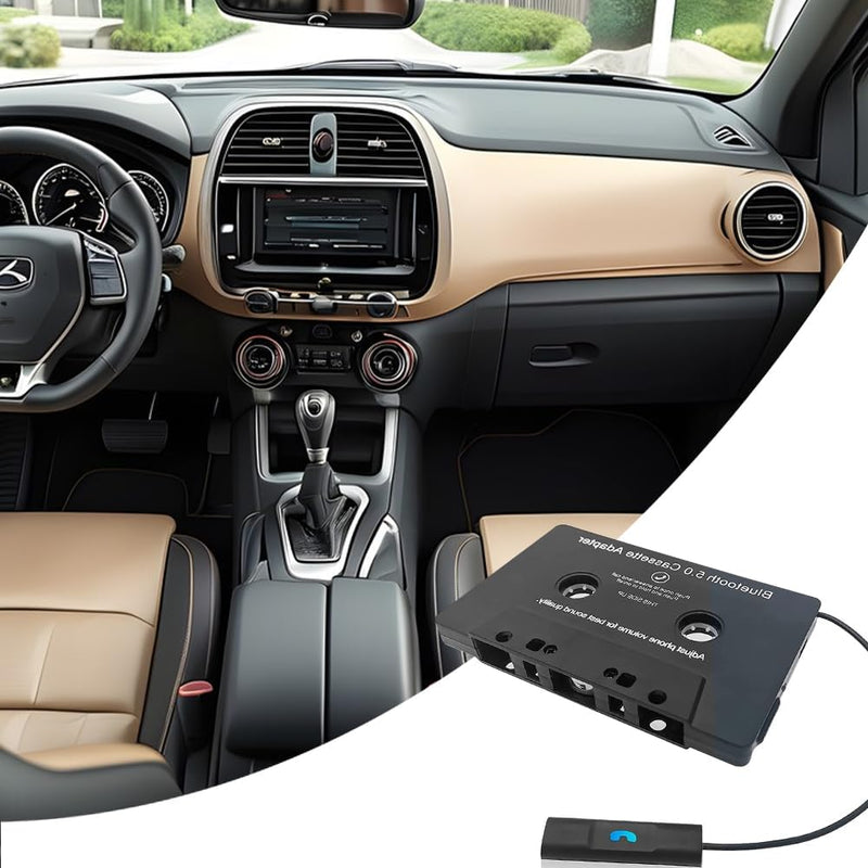 Editbar Bluetooth 5.0 Audio Kassetten, Aux Bluetooth Adapter Auto, Kassette Bluetooth Adapter Auto,