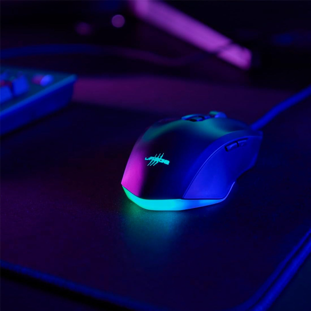 uRage Gaming-Maus „Reaper 800 8K“ kabelgebunden, 26.000 DPI, 8.000 Hz, RGB | Maus schwarz, Pixart-Se