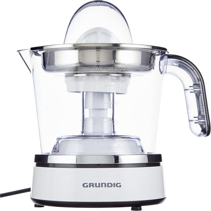 GRUNDIG Zitruspresse CJ 6840 mit zwei Presskegeln, Weiss