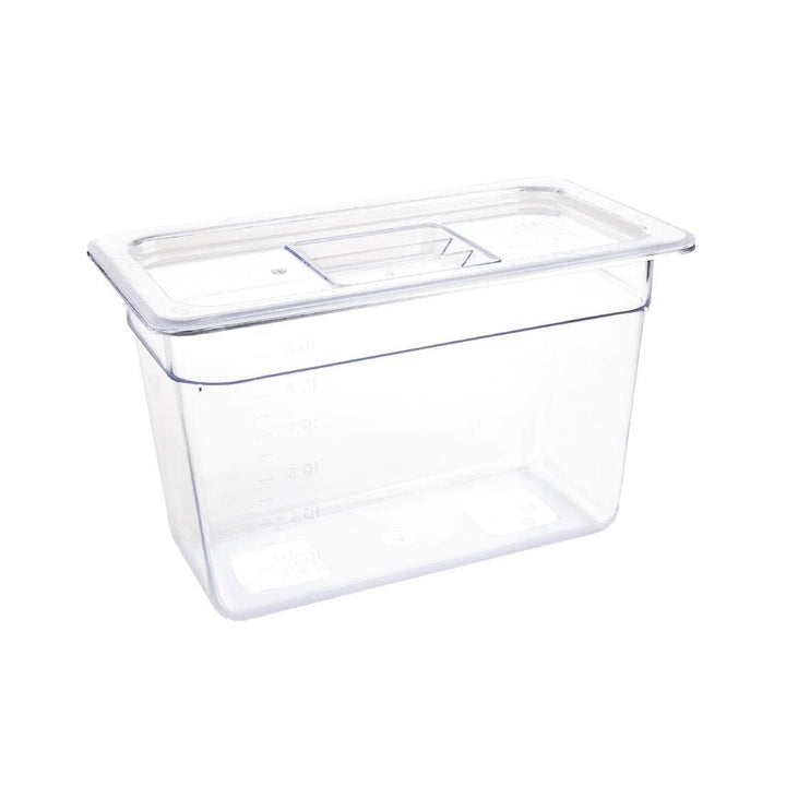 Vogue U235 Polycarbonat GN-Behälter, Transparent, 1/3 Grösse 325 x 176 mm
