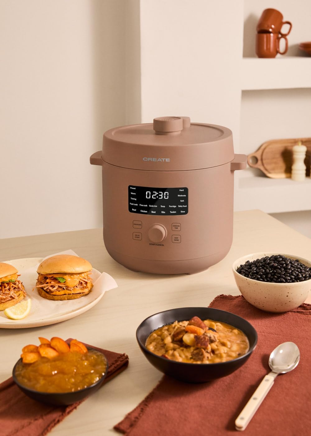 CREATE PRESSURE COOKER STUDIO / programmierbarer elektrischer Multifunktions-Schnellkochtopf, 6 l, M
