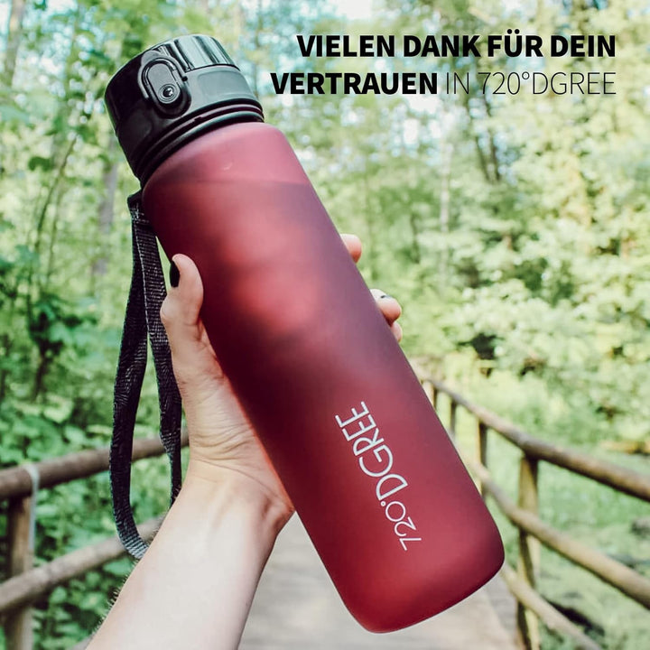 720°DGREE Trinkflasche 1,5l “uberBottle“ +Früchtebehälter - BPA-Frei, Auslaufsicher - Wasserflasche
