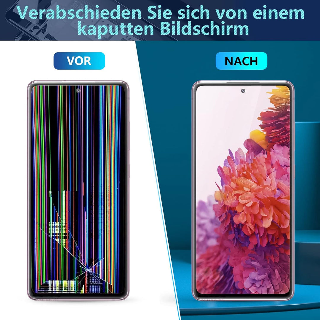 RongZy Display für Samsung Galaxy S20 FE/S20 FE 5G LCD Bildschirmersatz Digitizer Touchscreen Montie