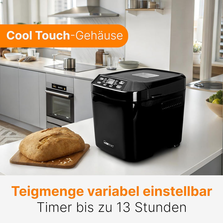 Clatronic BBA 3774 Brotbackautomat Küchenmaschine Brotbackmaschine Brotmaschine Brot backen, bread m