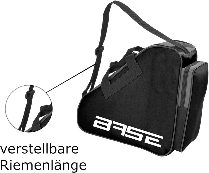 Base - Skatebag I Schlittschuhtasche mit Henkeln Schwarz, Schwarz