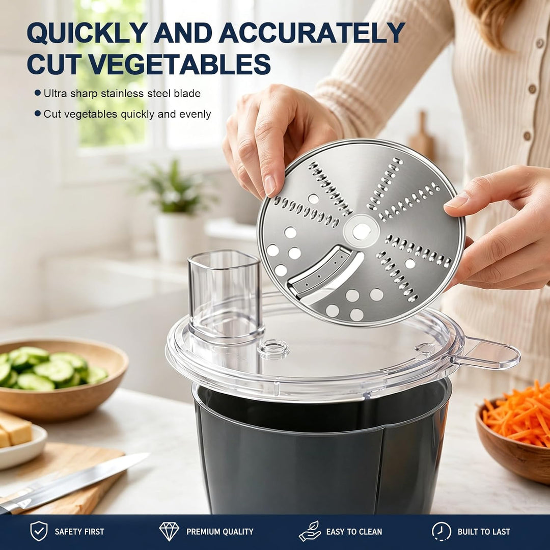 Gemüseschneider elektrisch für Thermomix TM5 TM6, Küchenmaschine Container Cutter Kit, Vegetable Cho