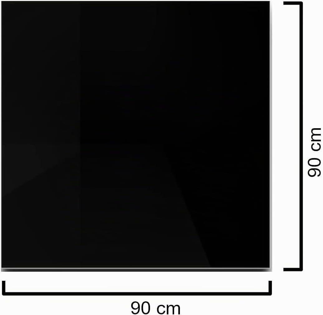 Kamin Bodenplatte 90x90cm klar 6mm Funkenschutz Tisch Glasscheibe