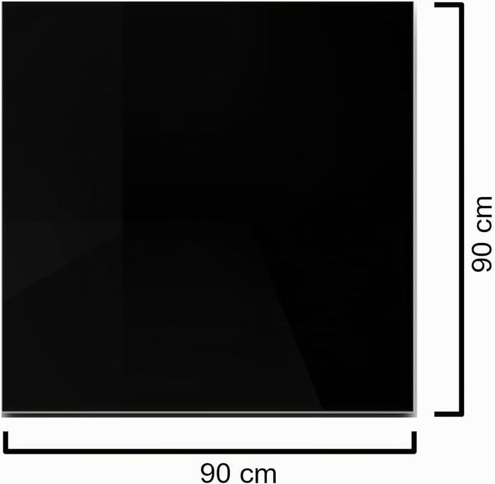Kamin Bodenplatte 90x90cm klar 6mm Funkenschutz Tisch Glasscheibe