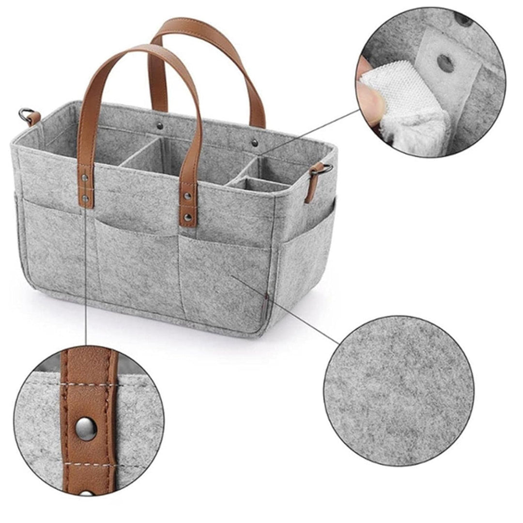 Baby Windel Filztasche, Grosse Wickeltasche Aus Weichem Filz,Multifunktionale Tragbare Windelaufbewa