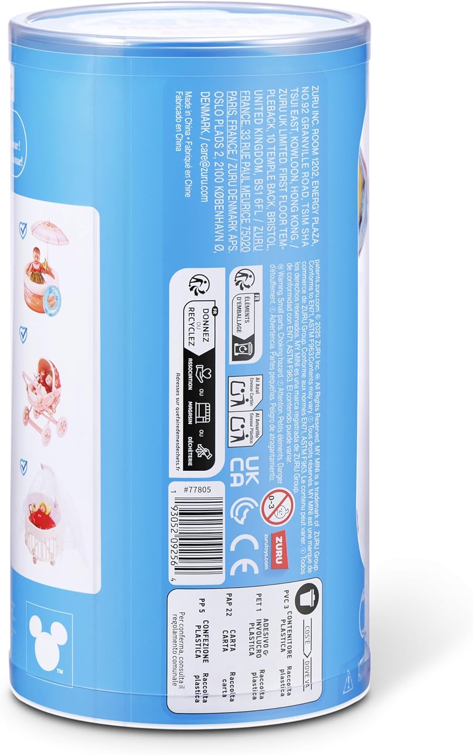 My MINI-My MINI Baby Disney-Series 1-Capsule,2PK In PVC Tube