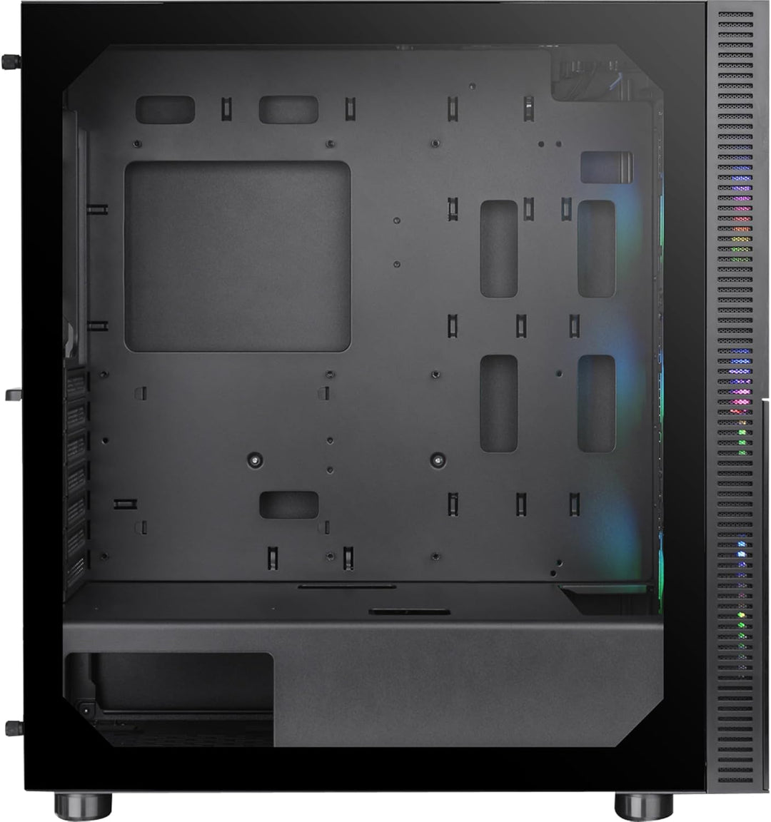 Thermaltake Versa T26 ARGB Black Mid-Tower-ATX-PC-Gehäuse Gehärtetes 4mm Glasseitenteil ATX Schwarz,