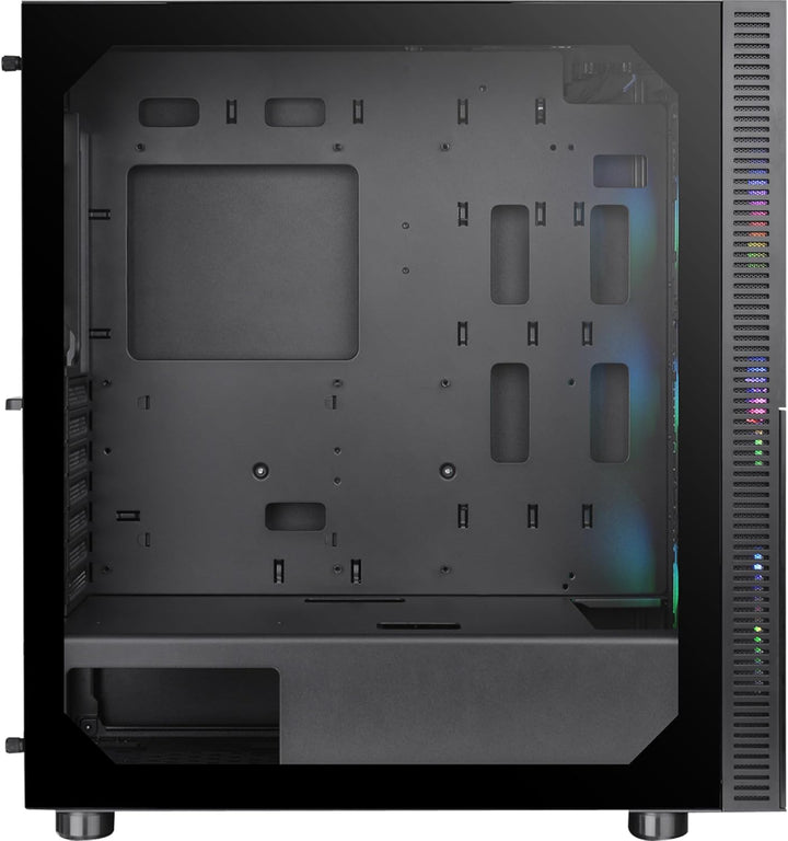 Thermaltake Versa T26 ARGB Black Mid-Tower-ATX-PC-Gehäuse Gehärtetes 4mm Glasseitenteil ATX Schwarz,