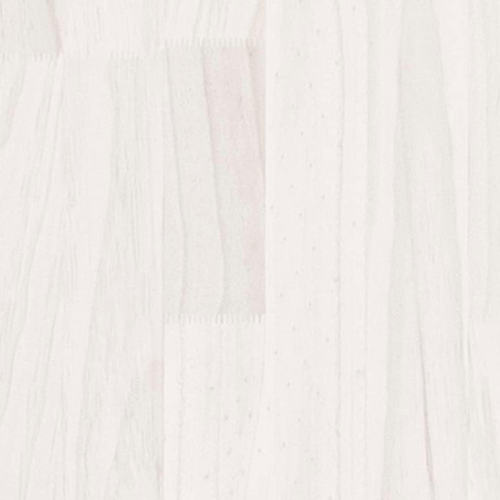 Bussandri Exclusive - Bücherregal 2 Fächer Weiss 40x30x70 cm Kiefer Massivholz