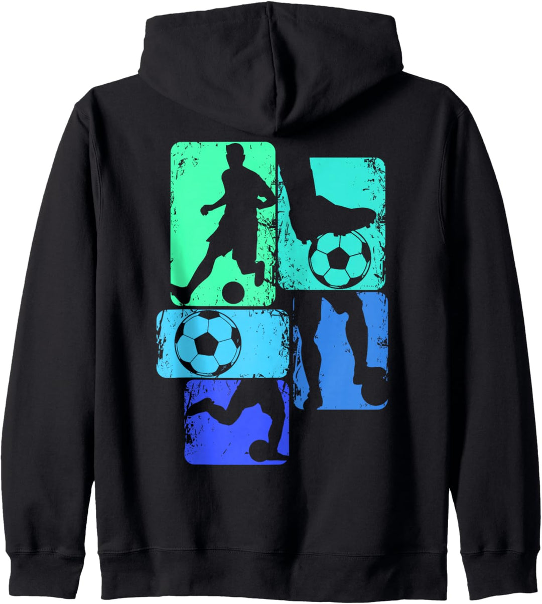 Fussballer Fussball Fussballspieler Jungen Kinder Kapuzenjacke