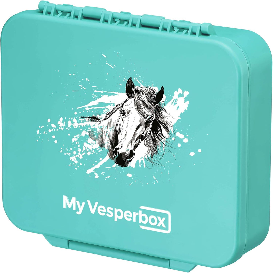 My Vesperbox® Brotdose für Kinder mit Fächern Liv [MADE IN GERMANY] - Lunchbox mit Trennfächern - Be