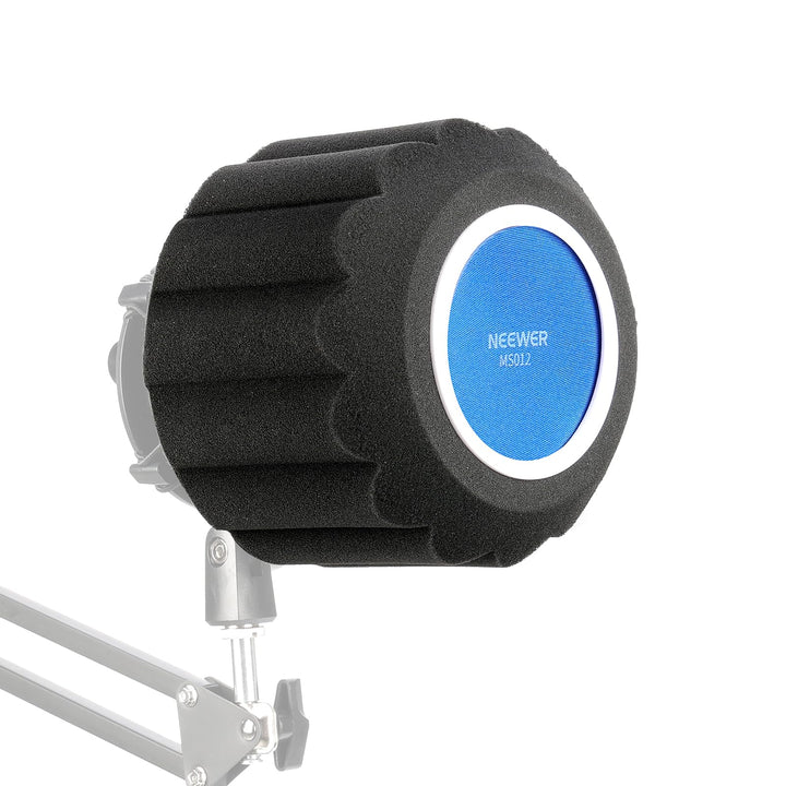 NEEWER Mikrofon Isolationsschild Popschutz, Windschutz Microphone Pop Filter Mask Shield für Gesangs
