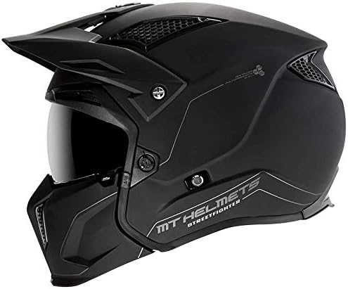 Helmet MT TR902XSV Streetfighter SV SOLID A1 SCHWARZ Matte GRÖssE M, Schwarz M
