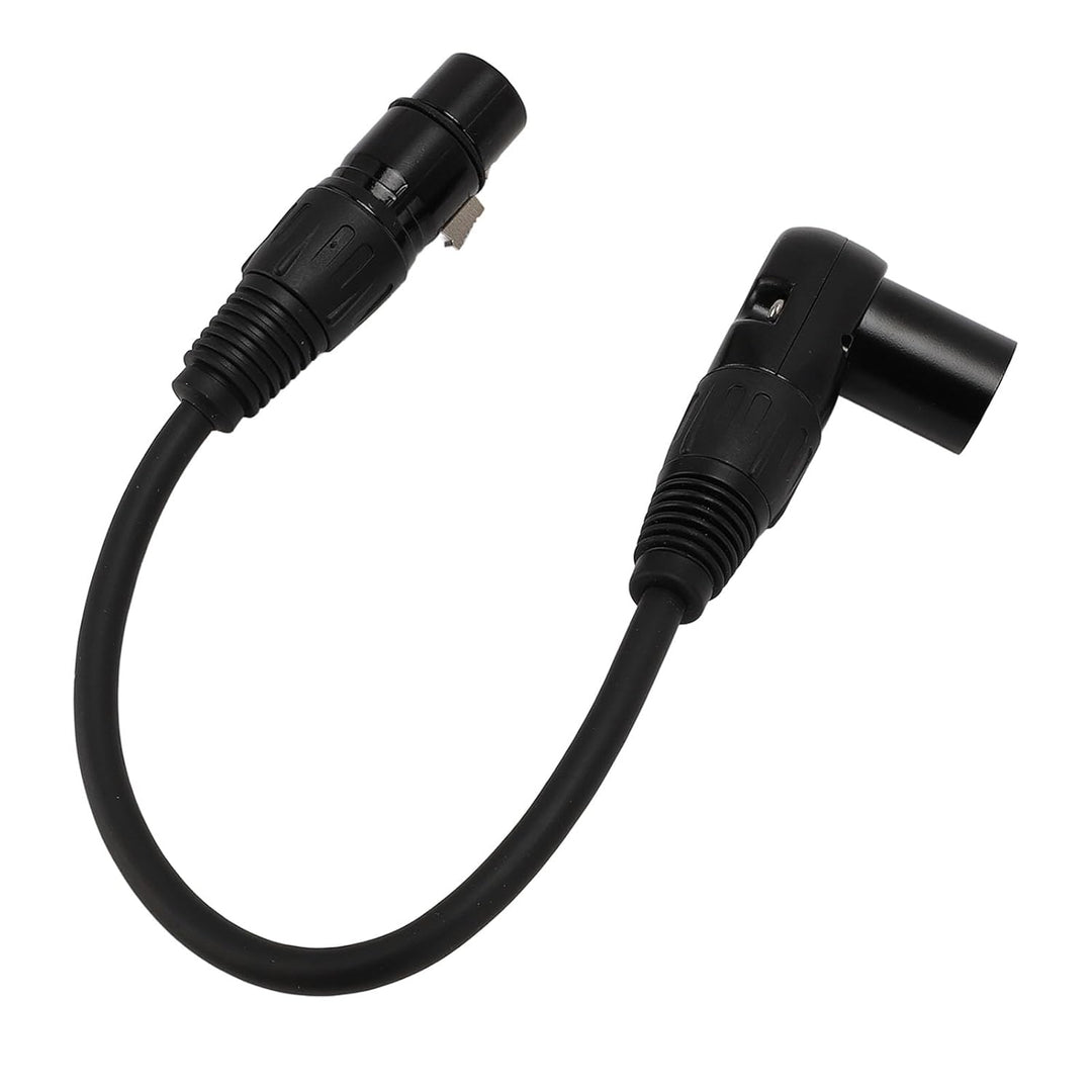 ASHATA XLR-auf-XLR-Kabel, 90-Grad-XLR-Stecker auf Buchse, XLR-Mikrofonkabel 3-polig, XLR-Stecker auf