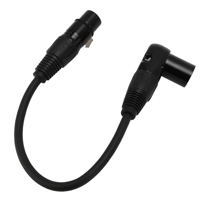 ASHATA XLR-auf-XLR-Kabel, 90-Grad-XLR-Stecker auf Buchse, XLR-Mikrofonkabel 3-polig, XLR-Stecker auf