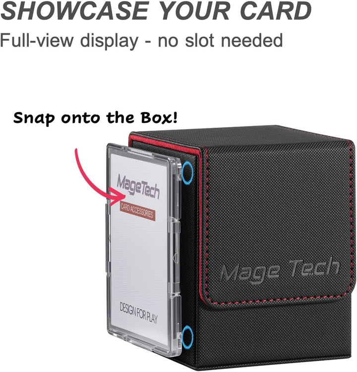 Mage Tech Adventurer [Hero] Modulare Deckbox - passt für 99 doppelt gesleevte Karten - Avatar-Halter