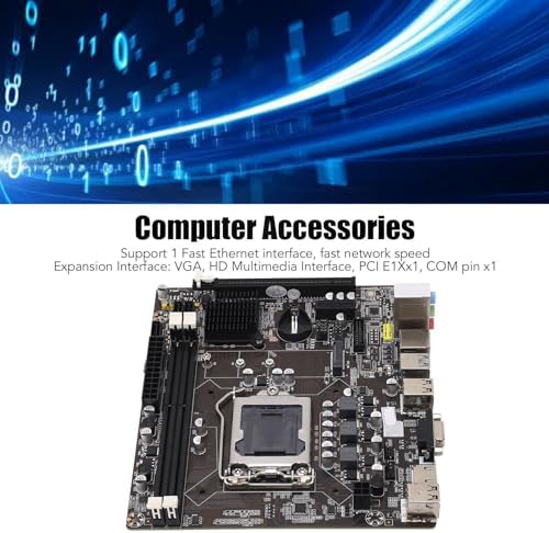 Gaming Motherboard DDR3, 1155 Pins 2 DDR3 100M Mining Motherboard Unterstützt Corei7, I5, I3 (LGA115