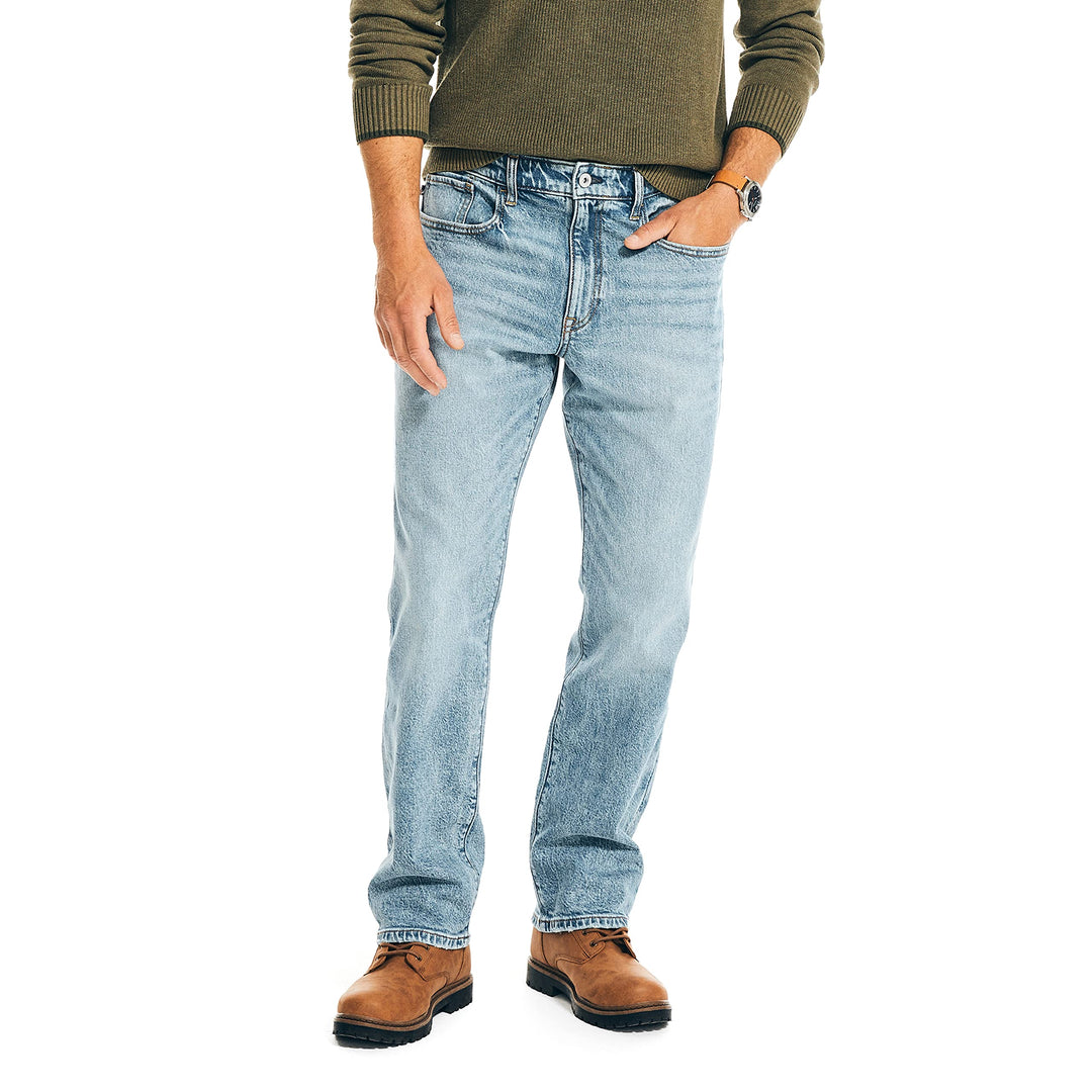 Nautica Herren Relaxed Fit Jeans 33W / 30L Alborian Sea Wash, 33W / 30L Alborian Sea Wash