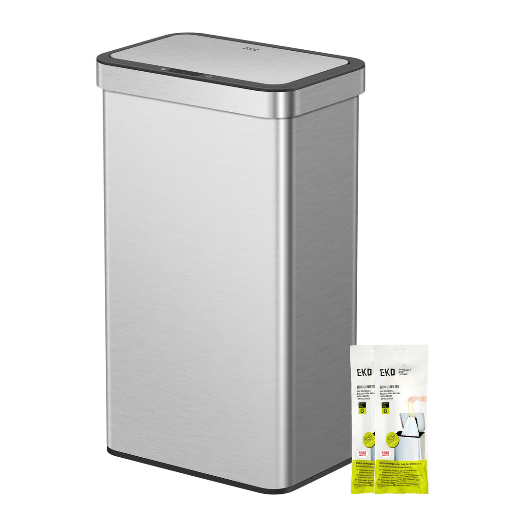EKO NOVA 80L Mülleimer mit Sensor, Automatischer Küchenmülleimer, rechteckiger Bewegungssensor Abfal