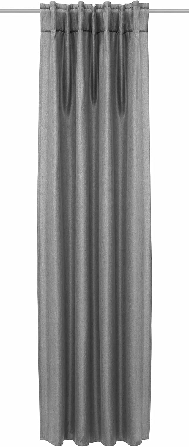 Albani Deko-Schal mit Gardinenband und verdeckten Schlaufen-DimOut/Jolie grau / 245x135 cm, 245x135c