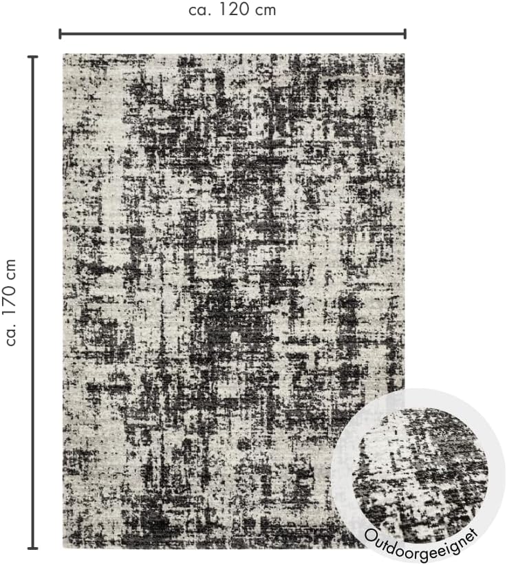 andiamo Outdoorteppich Colore anthrazit-grau 120x170 cm Anthrazit-grau 120 x 170 cm, Anthrazit-grau