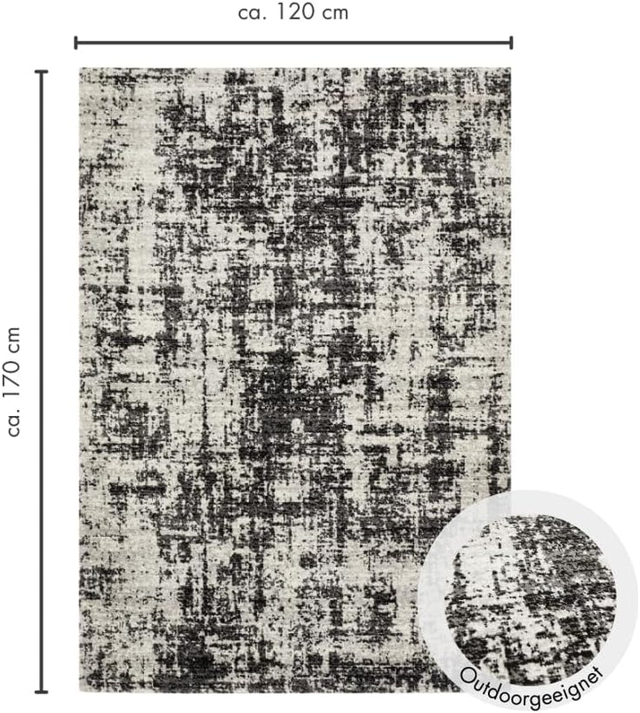 andiamo Outdoorteppich Colore anthrazit-grau 120x170 cm Anthrazit-grau 120 x 170 cm, Anthrazit-grau