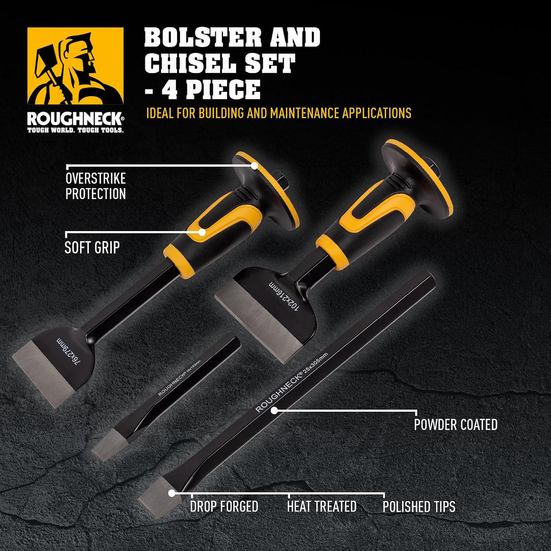 Roughneck ROU31994 Nackenrolle und Kaltmeissel-Set