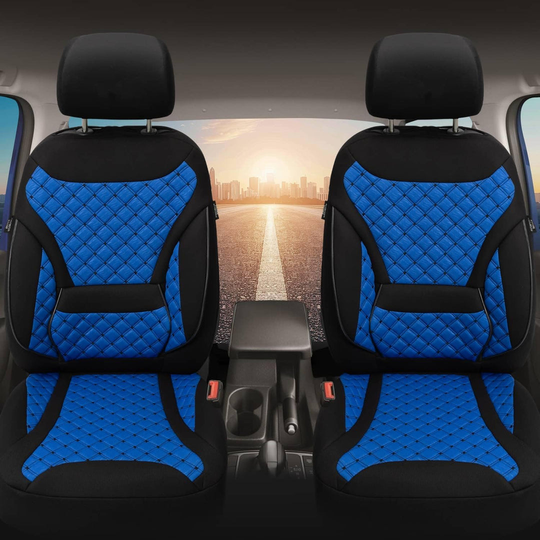BREMER SITZBEZÜGE Mass Sitzbezüge Schonbezüge für Subaru Outback 4 ZM6 ZM6 - Schwarz / Blau Outback