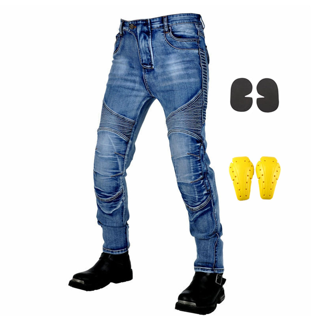 Motorradhose Herren, Motorrad Jeans Herren mit Protektoren, Aramidfaser Jeans Motorrad, Motorrad Hos