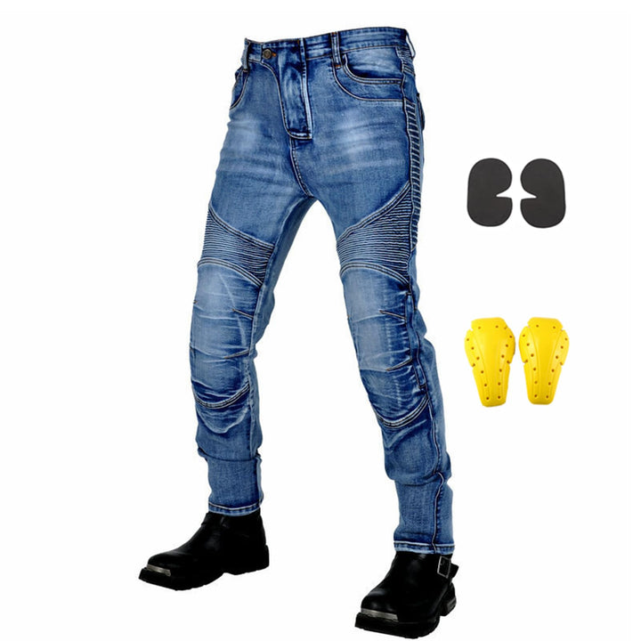 Motorradhose Herren, Motorrad Jeans Herren mit Protektoren, Aramidfaser Jeans Motorrad, Motorrad Hos