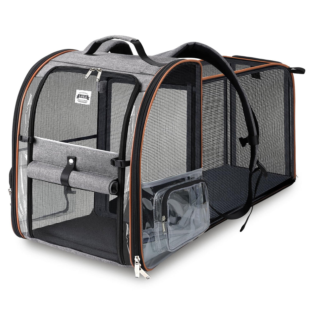 Klarer Haustier-Rucksack Erweiterbarer Katzen-Rucksack Tragetasche Haustier-Rucksack für kleine und