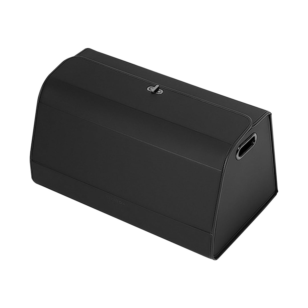 Ergocar Kofferraum Organizer, PU-Leder Autotasche Auto Kofferraum Box mit Deckel, Zusammenklappbarer