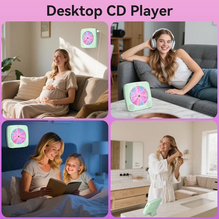 Radio mit CD Player Kinder: Kegaudio Tragbarer CD Players Tragbar mit Bluetooth Lautsprecher Frontan