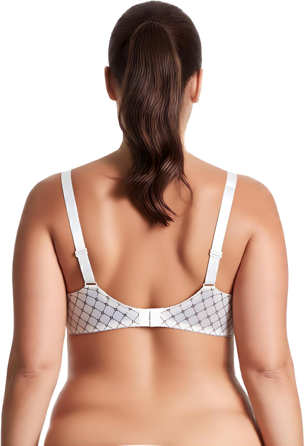 Curve Muse Damen Minimizer BH Ungefüttert Bügel Spitzenstickerei - 2er Pack 75C Weiss,schwarz(2er Pa