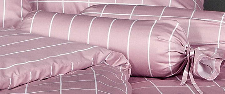 Janine Mako Satin Bettwäsche modernclassic 135 x 200 cm kreiderose Fb. 21 135 cm x 200 cm Kreiderose