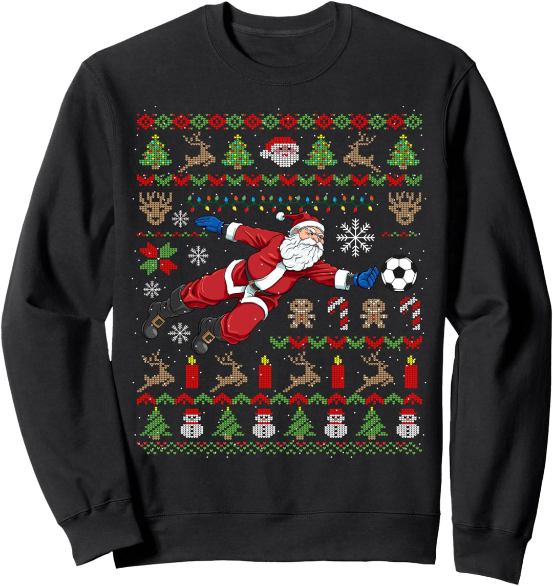 Torwart Ugly Christmas Fussball Weihnachten Geschenk Sweatshirt