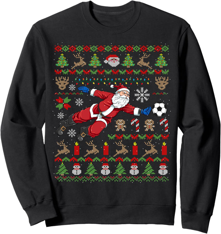 Torwart Ugly Christmas Fussball Weihnachten Geschenk Sweatshirt