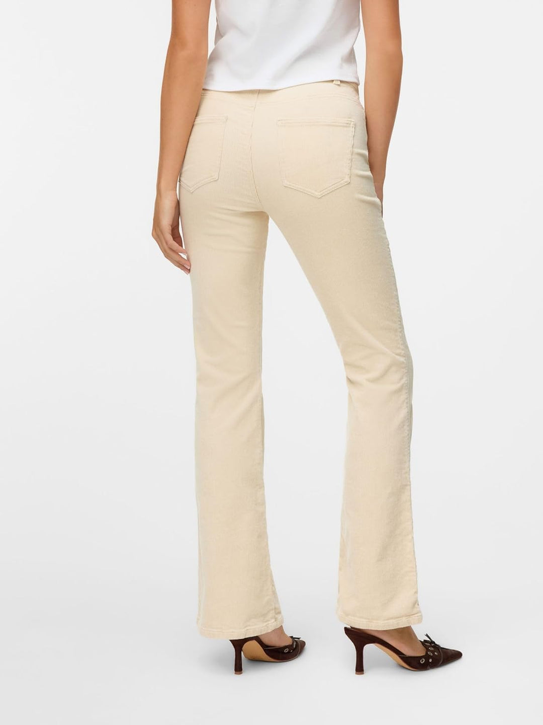 VERO MODA Female Hose VMSIGA Hohe Taille Cordhose L / 32L Birch, L / 32L Birch