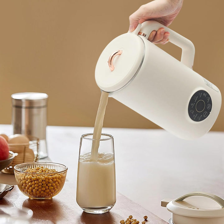 Automatische Nussmilchmaschine 1000ml mit 10 Klingen & 12-Stunden-Reservefunktion, multifunktional P