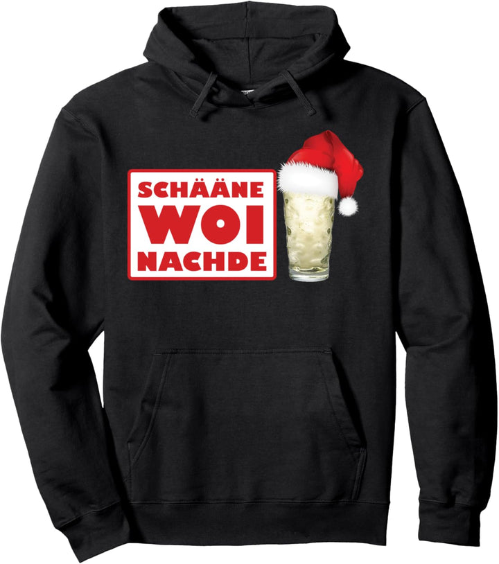 Schääne Woi Nachde Woinachde Weihnachten Wein Riesling Pullover Hoodie