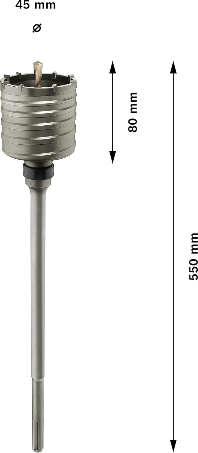 Bosch Accessories Bosch Professional Hohl-Bohrkrone SDS-max-9 Core Cutter einteilig (Ø 45 mm) 45 mm
