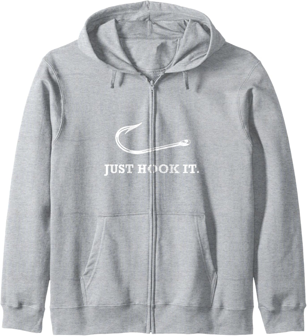 Lustig einfach Haken es Angeln Wortspiel Fisch Geschenk See Kapuzenjacke