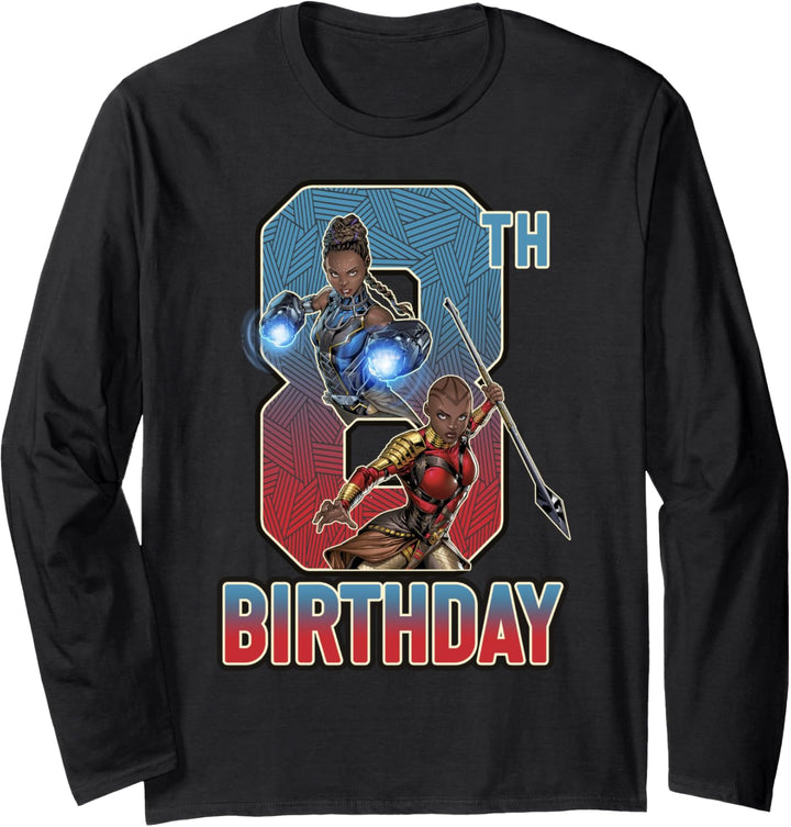 Marvel Shuri and Okoye 8th Birthday Langarmshirt